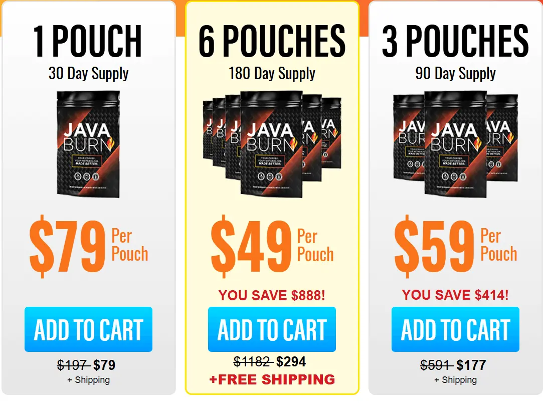 Java Burn pricing